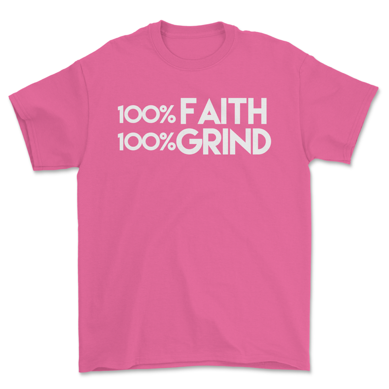 100% Faith & 100% Grind T-Shirt - Image 3