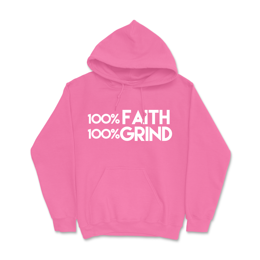 100% Faith & 100% Grind Hoodie - Image 2