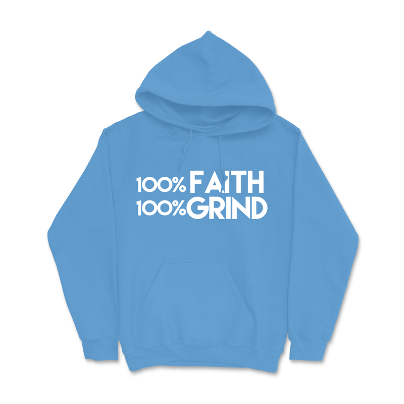 100% Faith & 100% Grind Hoodie - Image 5