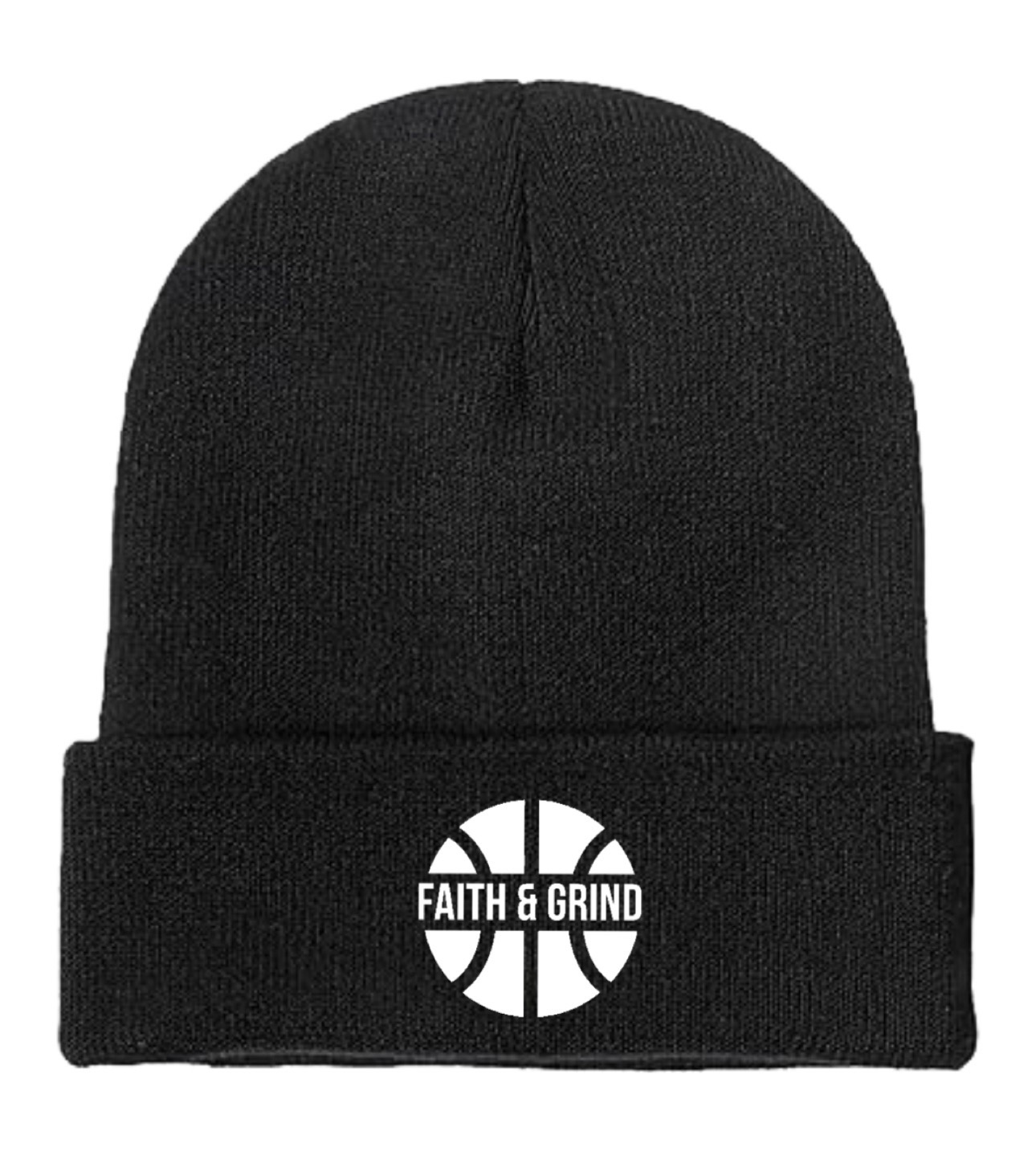 Basketball Circle Logo "Beanie" Hat (One Size Fits All)